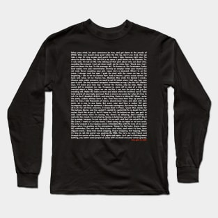 You Gots To Chill (1988) Long Sleeve T-Shirt